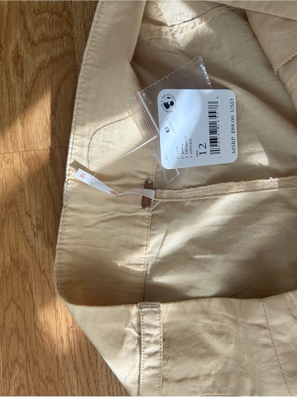 NWT Free People Mencora Wide Leg Ochre Pants - Picture 4 of 4